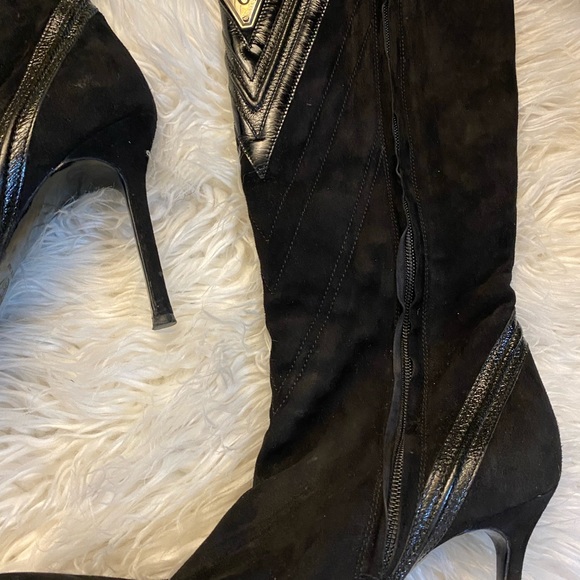Versace suede knees heels boots - Picture 2 of 7